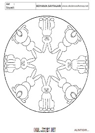 Mandala boyama sayfaları